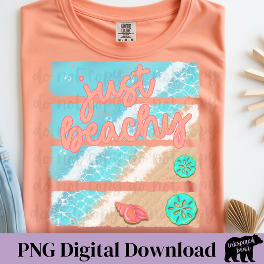 Just Beachy PNG Digital Download