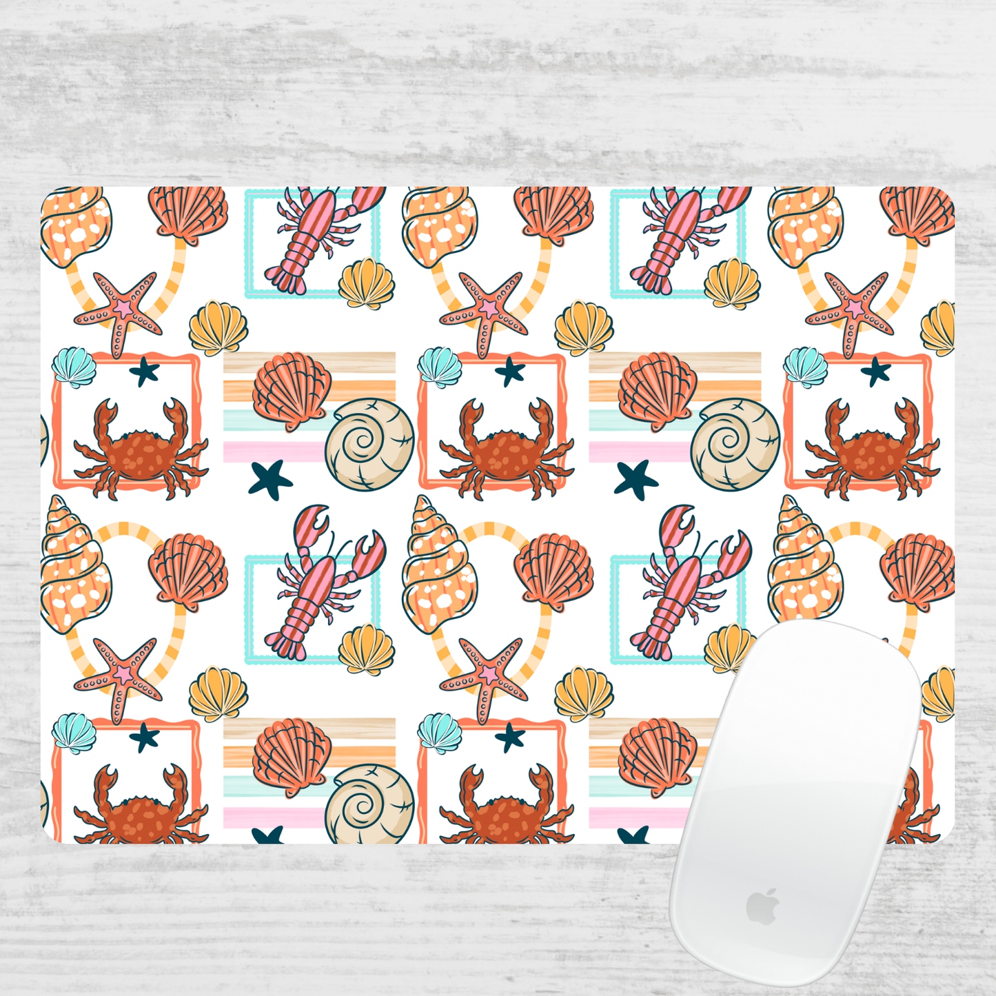 Coastal Stamps Mouse Pad