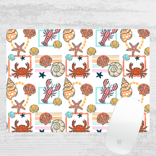 Coastal Stamps Mouse Pad