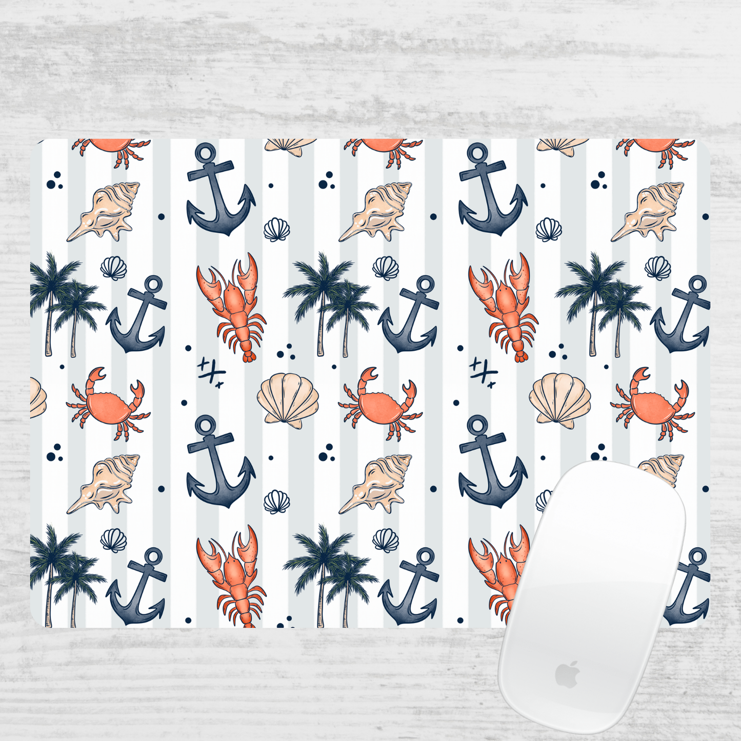 Coastal Stripes Mouse Pad