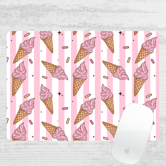 Pink Ice Cream Mouse Pad