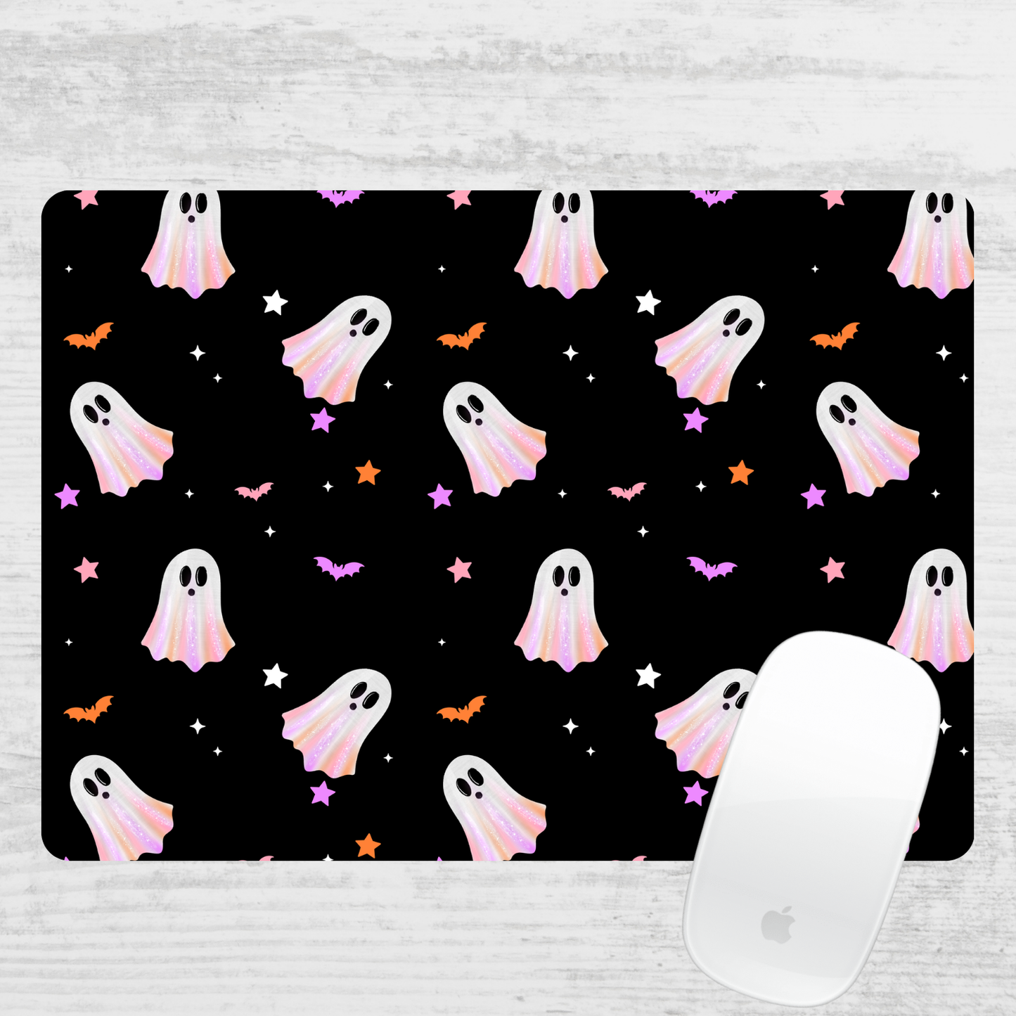 Pink Ghosts Mouse Pad
