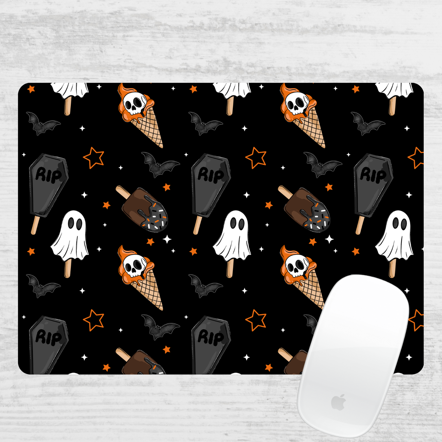 Spooky Ice Cream Mouse Pad
