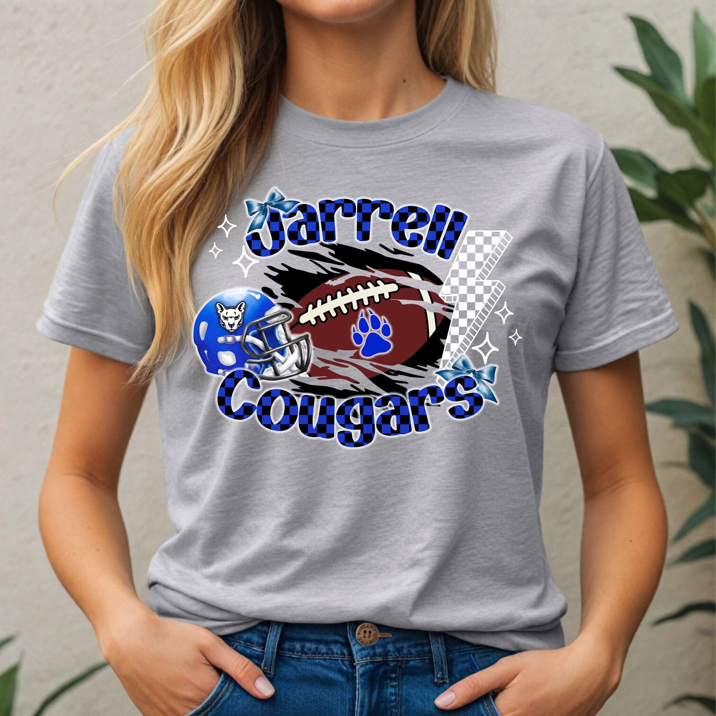 Jarrell Cougar Football w/ Bows